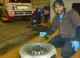 Finishing touches to the Fiat Panda